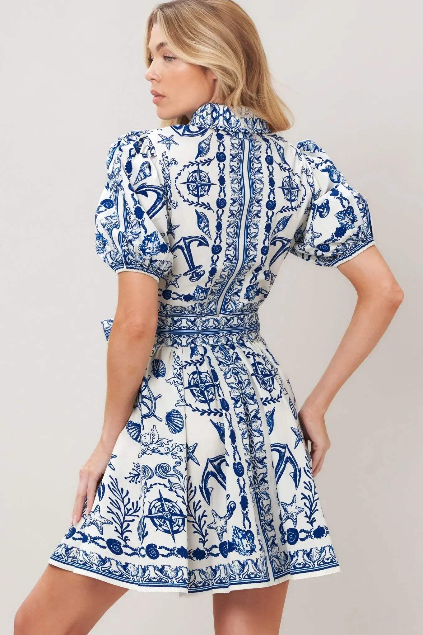 ISLAND PULSE WOVEN MINI DRESS - Flying Tomato - Flyclothing LLC
