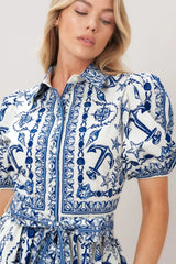 ISLAND PULSE WOVEN MINI DRESS - Flying Tomato - Flyclothing LLC