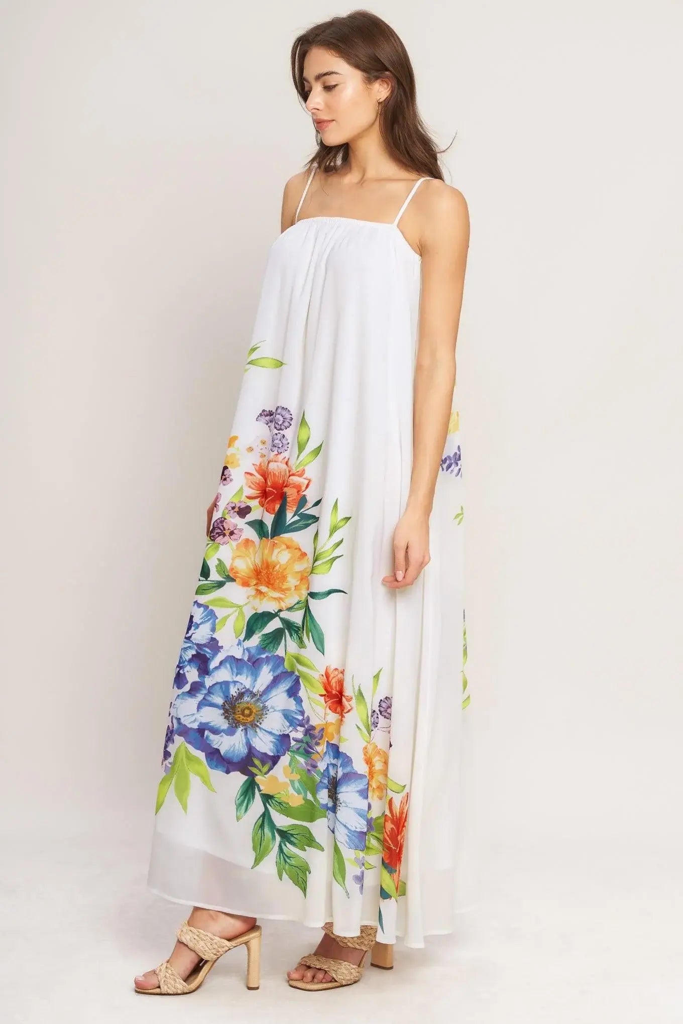 GARDEN AIR WOVEN ANKLE DRESS - Flying Tomato - Flyclothing LLC