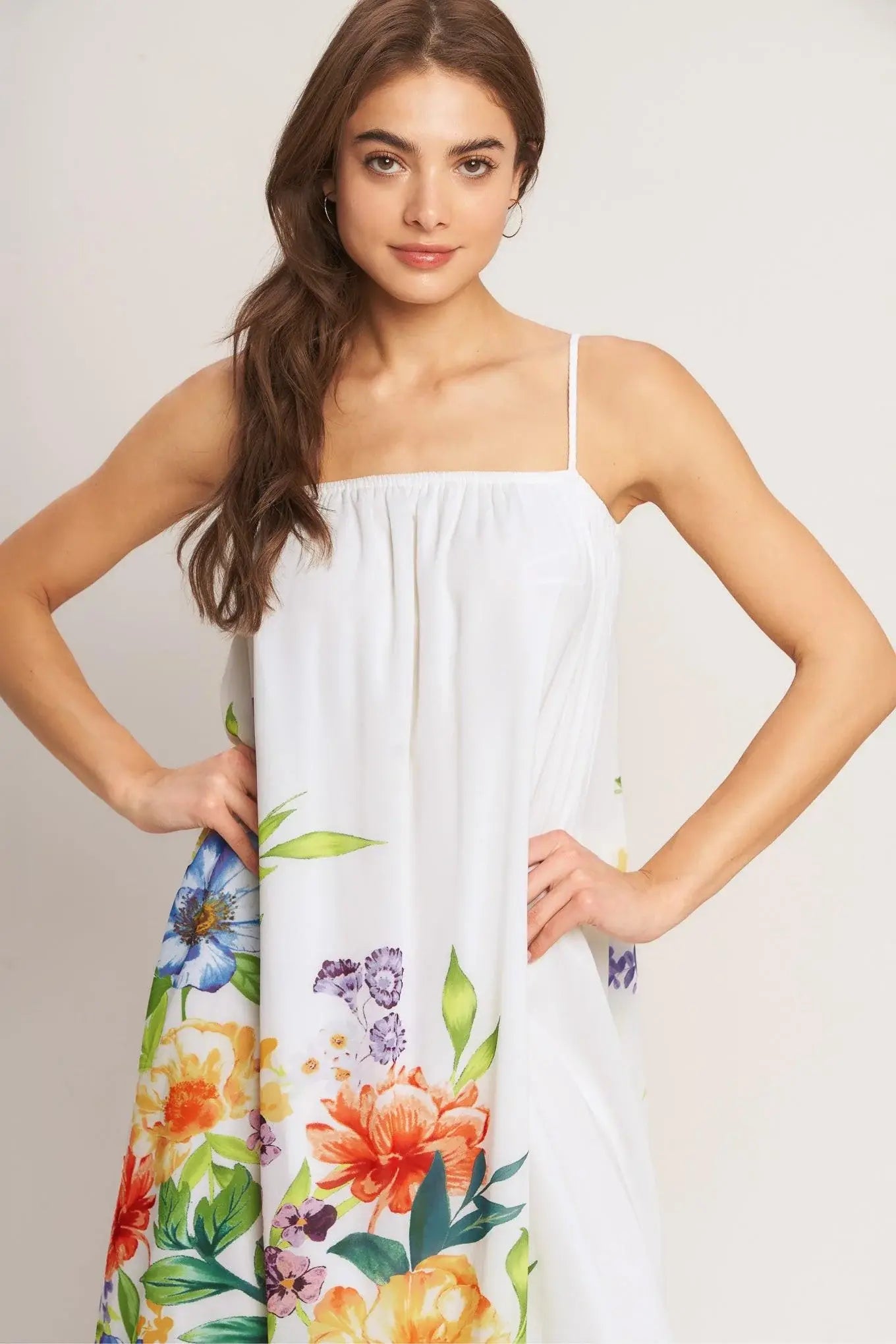 GARDEN AIR WOVEN ANKLE DRESS - Flying Tomato - Flyclothing LLC