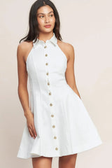 ALWAYS ADORABLE WOVEN MINI DRESS - Flying Tomato - Flyclothing LLC