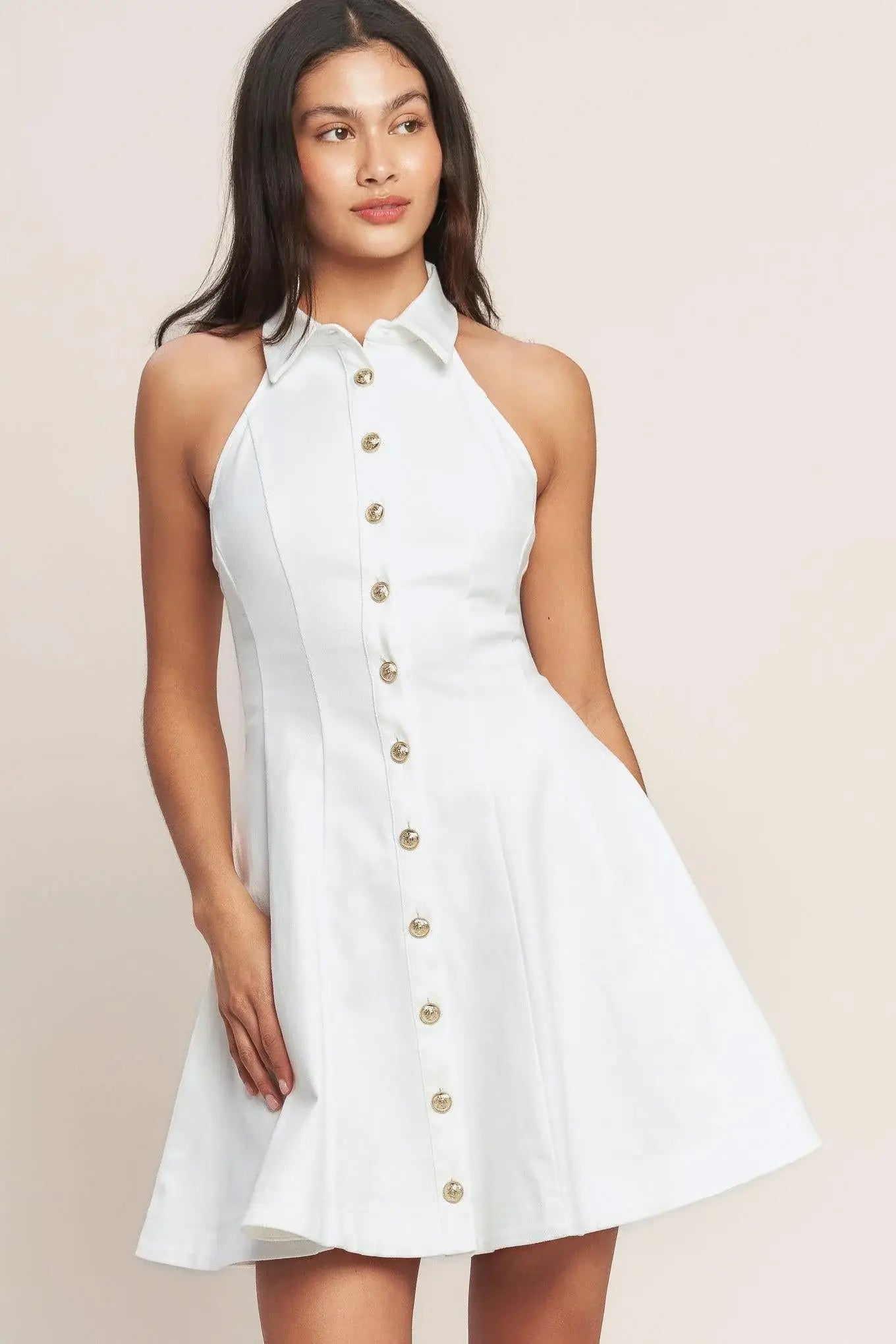 ALWAYS ADORABLE WOVEN MINI DRESS - Flying Tomato - Flyclothing LLC