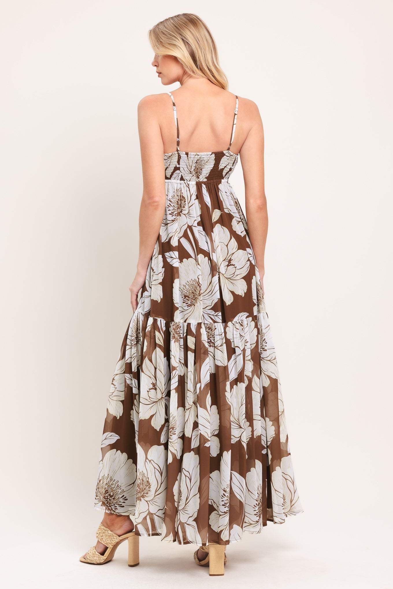 DESERT BLOOM WOVEN MAXI DRESS