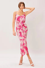 BOLD PETALIA WOVEN MIDI DRESS - Flying Tomato - Flyclothing LLC