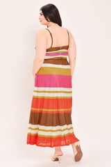 HEAT WAVES POWER MESH MIDI DRESS - Flying Tomato - Flyclothing LLC