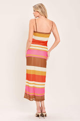 HEAT WAVES POWER MESH MIDI DRESS - Flying Tomato - Flyclothing LLC