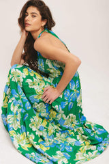 PALM SHORE BLOOM WOVEN MAXI DRESS - Flying Tomato - Flyclothing LLC