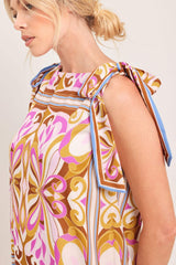 GOLDEN PSYCHE WOVEN MINI DRESS - Flying Tomato - Flyclothing LLC