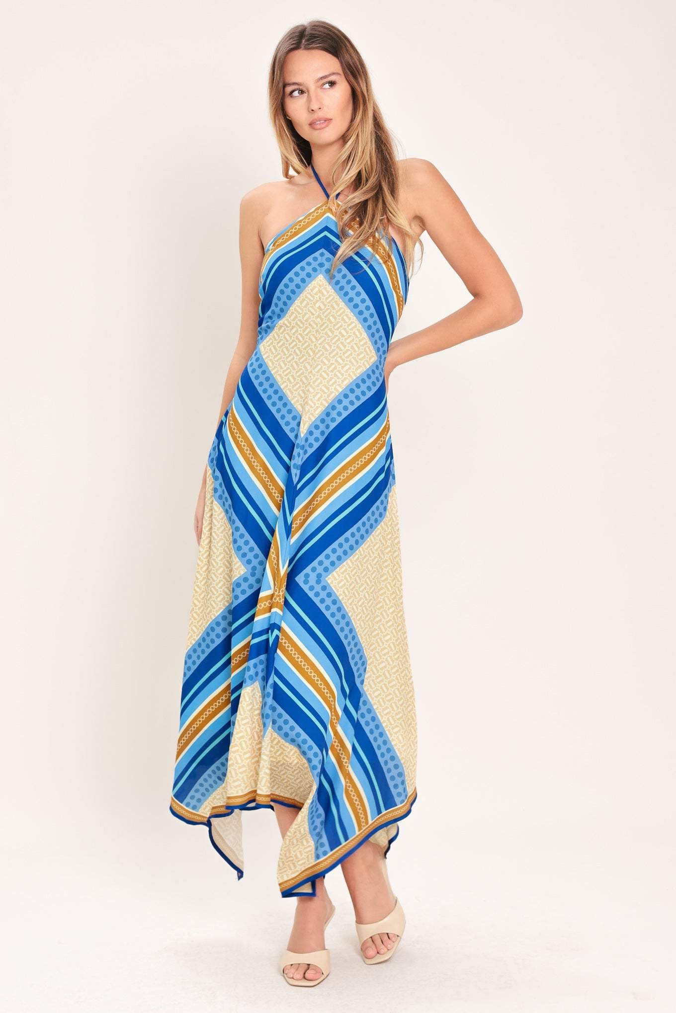 PARADISE CODE WOVEN MIDI DRESS - Flying Tomato - Flyclothing LLC
