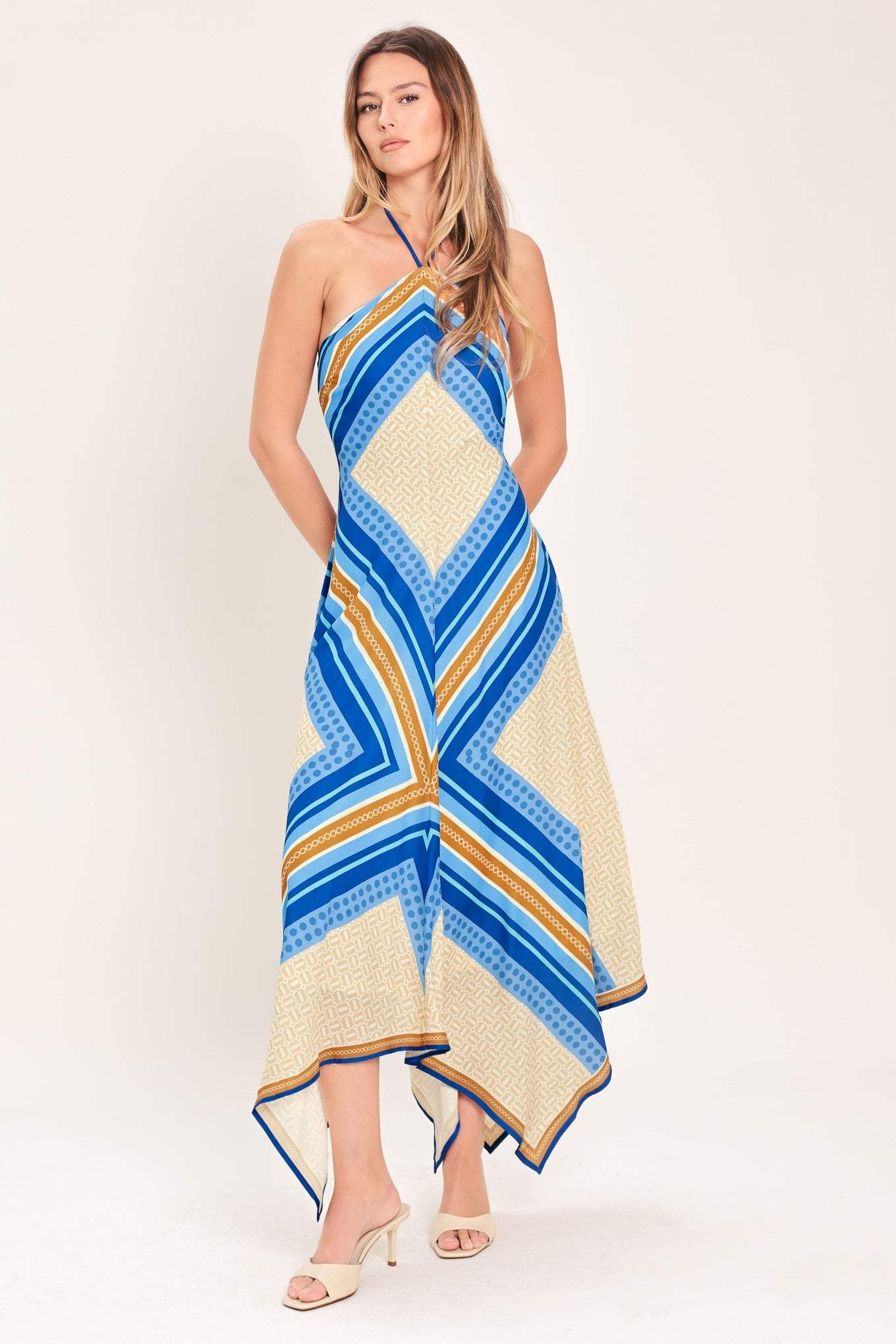 PARADISE CODE WOVEN MIDI DRESS - Flying Tomato - Flyclothing LLC