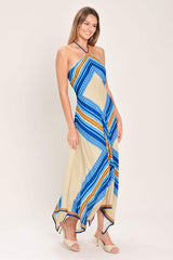 PARADISE CODE WOVEN MIDI DRESS - Flying Tomato - Flyclothing LLC