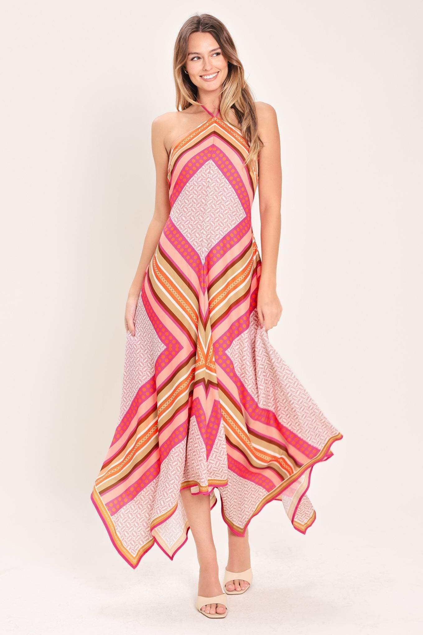PARADISE CODE WOVEN MIDI DRESS - Flying Tomato - Flyclothing LLC