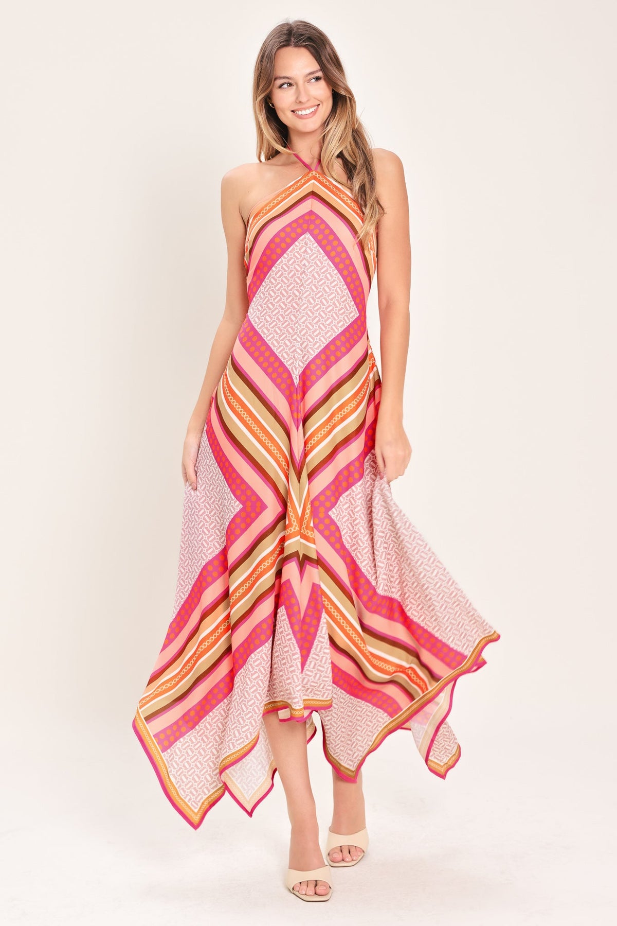 PARADISE CODE WOVEN MIDI DRESS - Flying Tomato - Flyclothing LLC