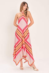 PARADISE CODE WOVEN MIDI DRESS - Flying Tomato - Flyclothing LLC