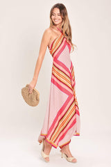 PARADISE CODE WOVEN MIDI DRESS - Flying Tomato - Flyclothing LLC