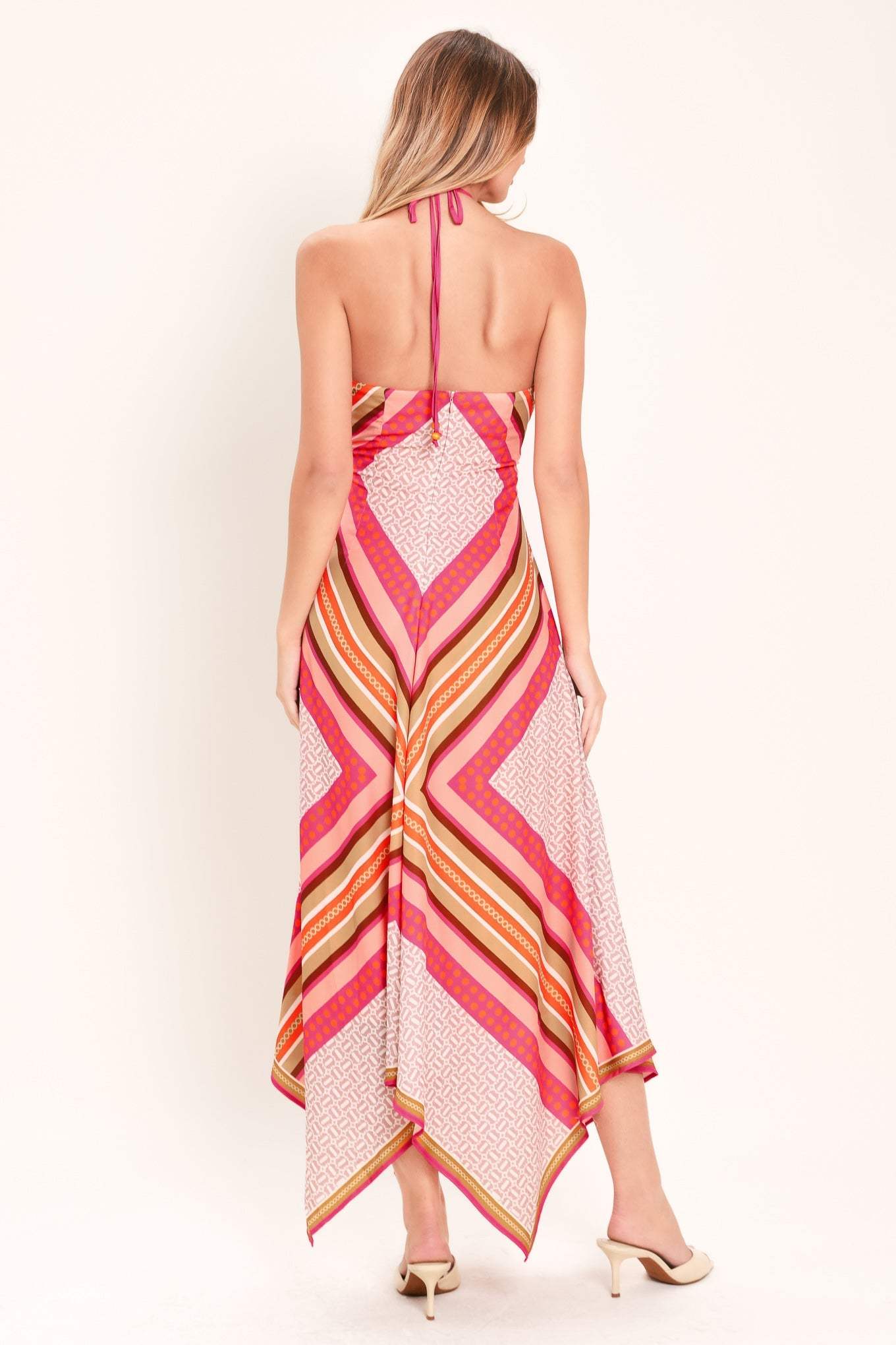 PARADISE CODE WOVEN MIDI DRESS - Flying Tomato - Flyclothing LLC