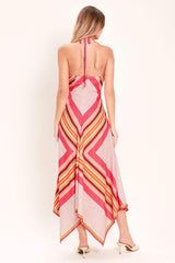 PARADISE CODE WOVEN MIDI DRESS - Flying Tomato - Flyclothing LLC