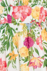 SHADOW FLORAL WOVEN MIDI DRESS - Flying Tomato - Flyclothing LLC