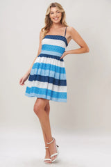 SHORELINE SWEET WOVEN EYELET MINI DRESS - Flying Tomato - Flyclothing LLC