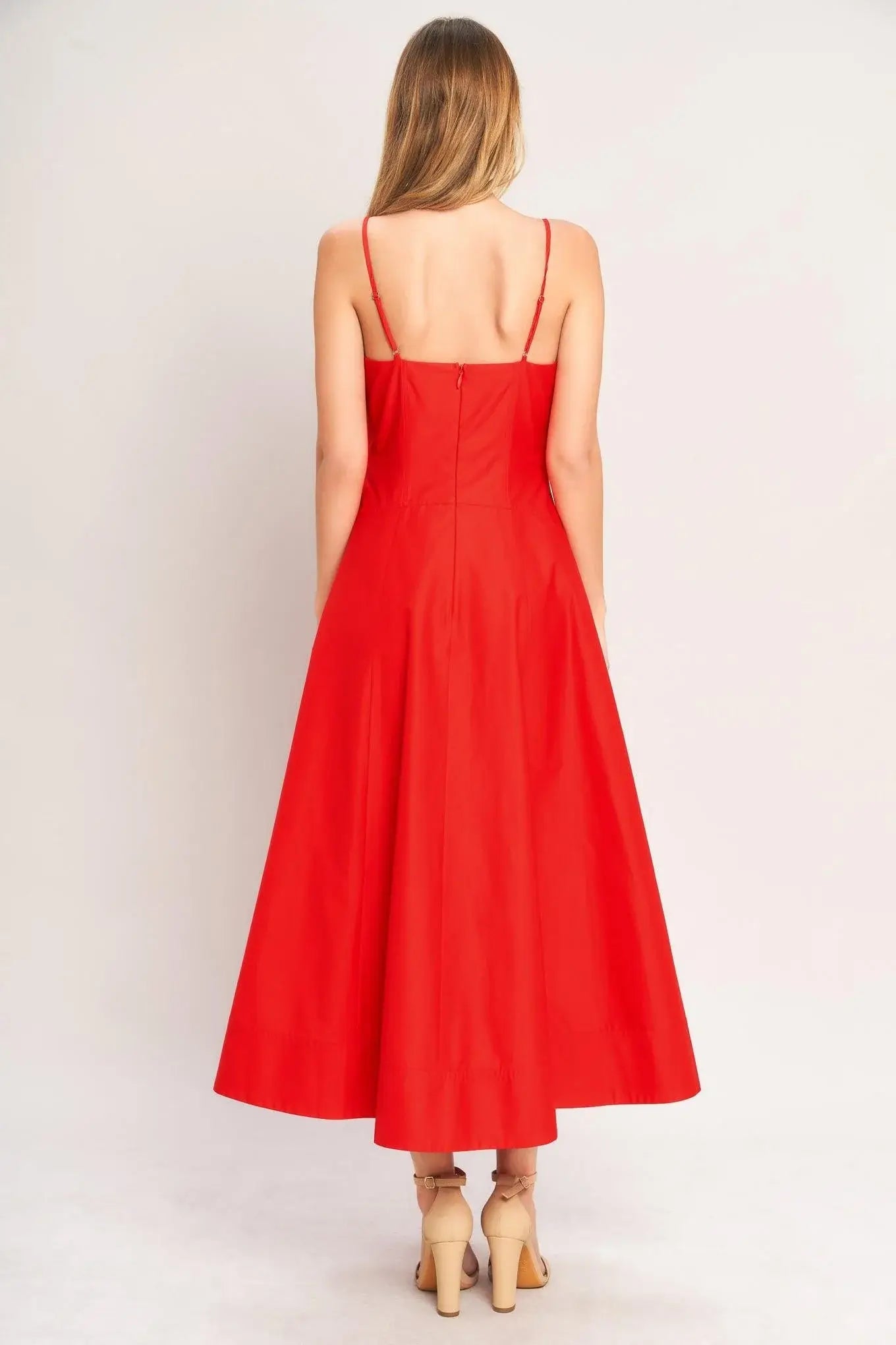 SUMMER CITY WOVEN MIDI DRESS - Flying Tomato - Flyclothing LLC