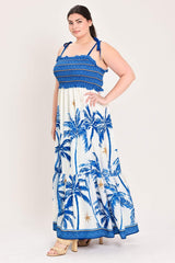 PALM ESCAPE WOVEN MAXI DRESS - Flying Tomato - Flyclothing LLC