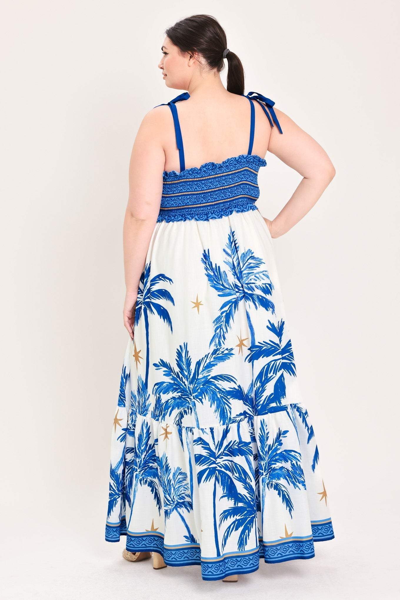PALM ESCAPE WOVEN MAXI DRESS - Flying Tomato - Flyclothing LLC