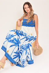 PALM ESCAPE WOVEN MAXI DRESS - Flying Tomato - Flyclothing LLC