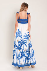 PALM ESCAPE WOVEN MAXI DRESS - Flying Tomato - Flyclothing LLC