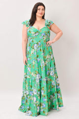 FRESH BLOSSOM WOVEN MAXI DRESS - Flying Tomato - Flyclothing LLC