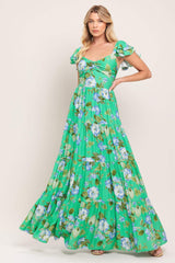 FRESH BLOSSOM WOVEN MAXI DRESS - Flying Tomato - Flyclothing LLC