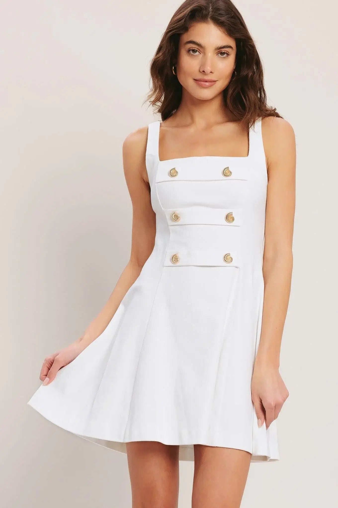 COASTAL CHIC WOVEN MINI DRESS - Flying Tomato - Flyclothing LLC