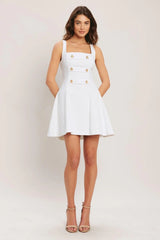 COASTAL CHIC WOVEN MINI DRESS - Flying Tomato - Flyclothing LLC