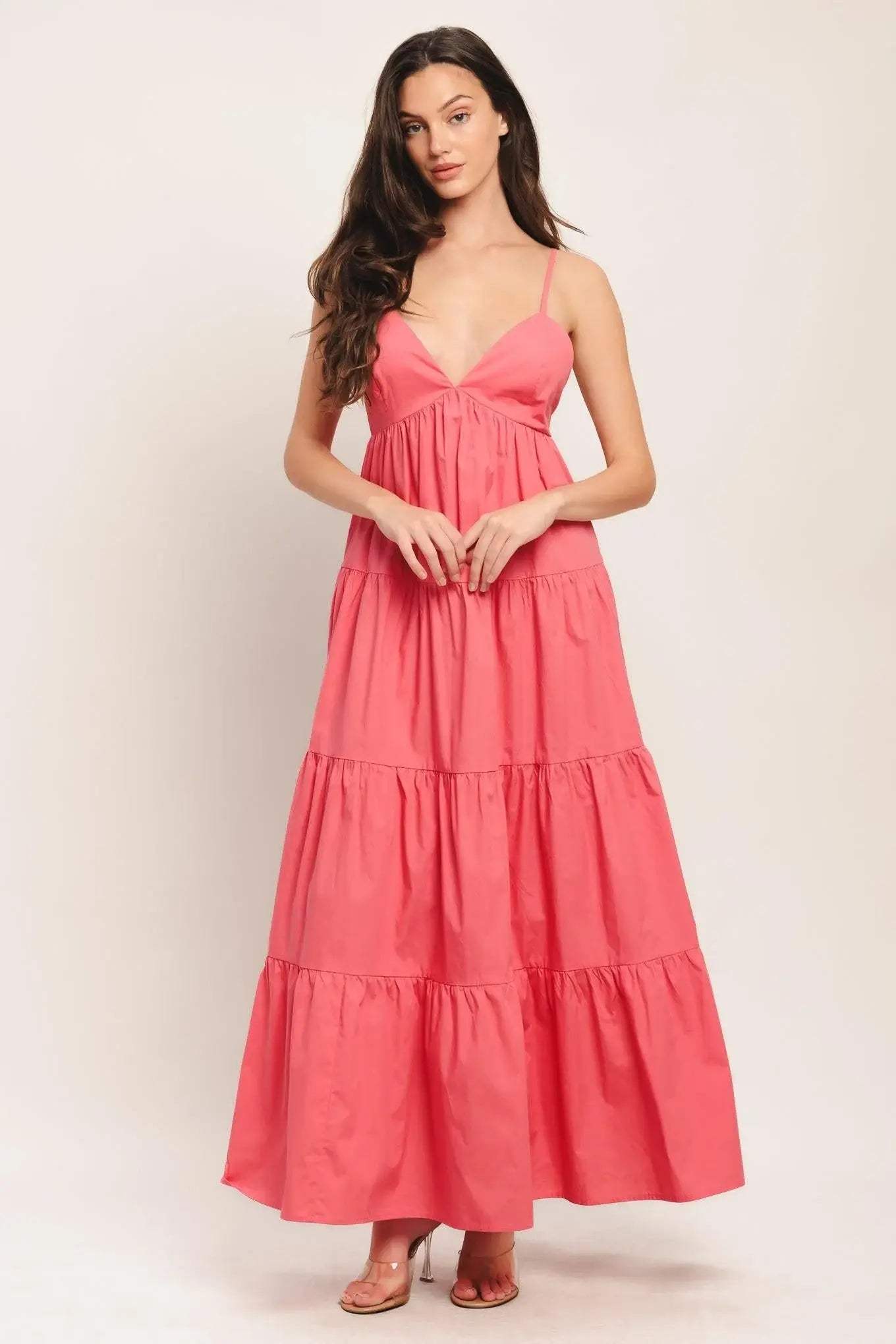 SWEET ALLURE WOVEN ANKLE DRESS - Flying Tomato - Flyclothing LLC