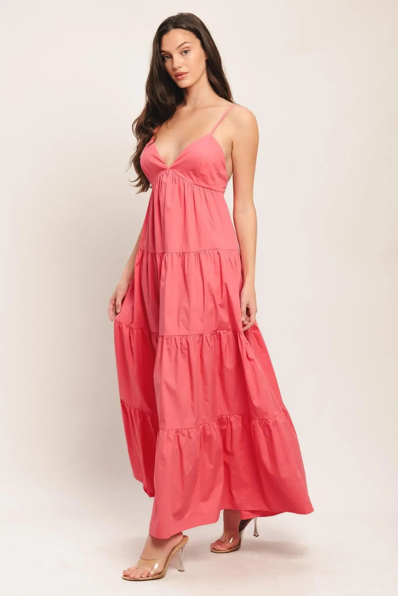SWEET ALLURE WOVEN ANKLE DRESS - Flying Tomato - Flyclothing LLC