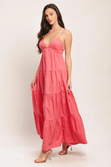 SWEET ALLURE WOVEN ANKLE DRESS - Flying Tomato - Flyclothing LLC