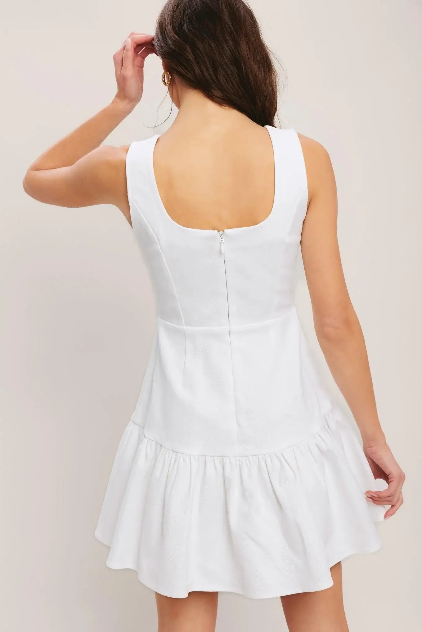 SKY GARDEN WOVEN MINI DRESS - Flying Tomato - Flyclothing LLC