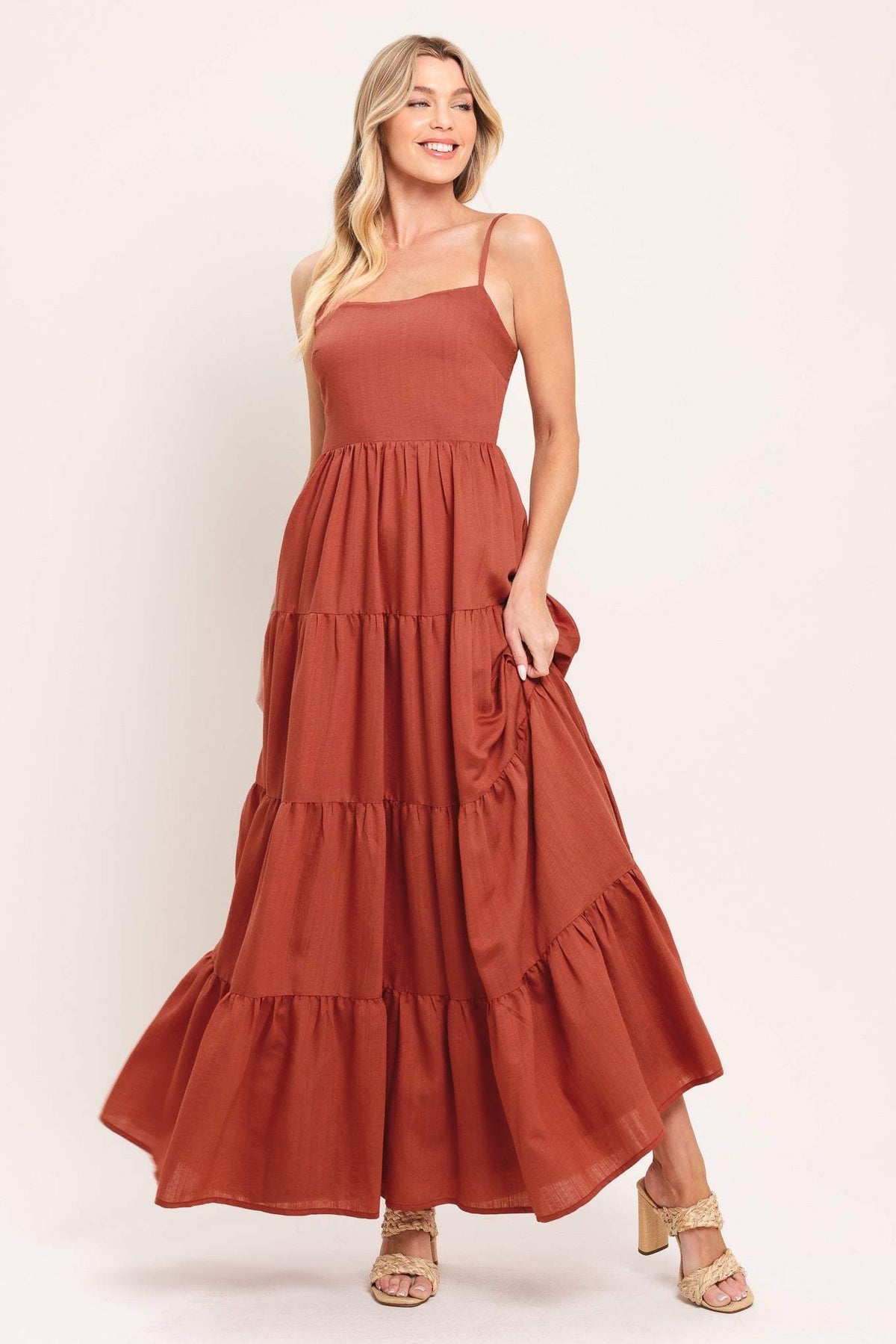 DESERT SUN WOVEN MAXI DRESS - Flying Tomato - Flyclothing LLC