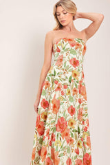 FLORAL DAYDREAM WOVEN MIDI DRESS