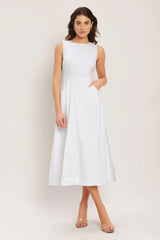 CLOUDLIGHT SUMMER WOVEN MIDI DRESS - Flying Tomato - Flyclothing LLC