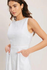 CLOUDLIGHT SUMMER WOVEN MIDI DRESS - Flying Tomato - Flyclothing LLC