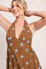 DOTTY LOVE WOVEN MIDI DRESS - Flying Tomato - Flyclothing LLC