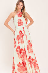 BLOOMING LOVE WOVEN MAXI DRESS - Flying Tomato - Flyclothing LLC