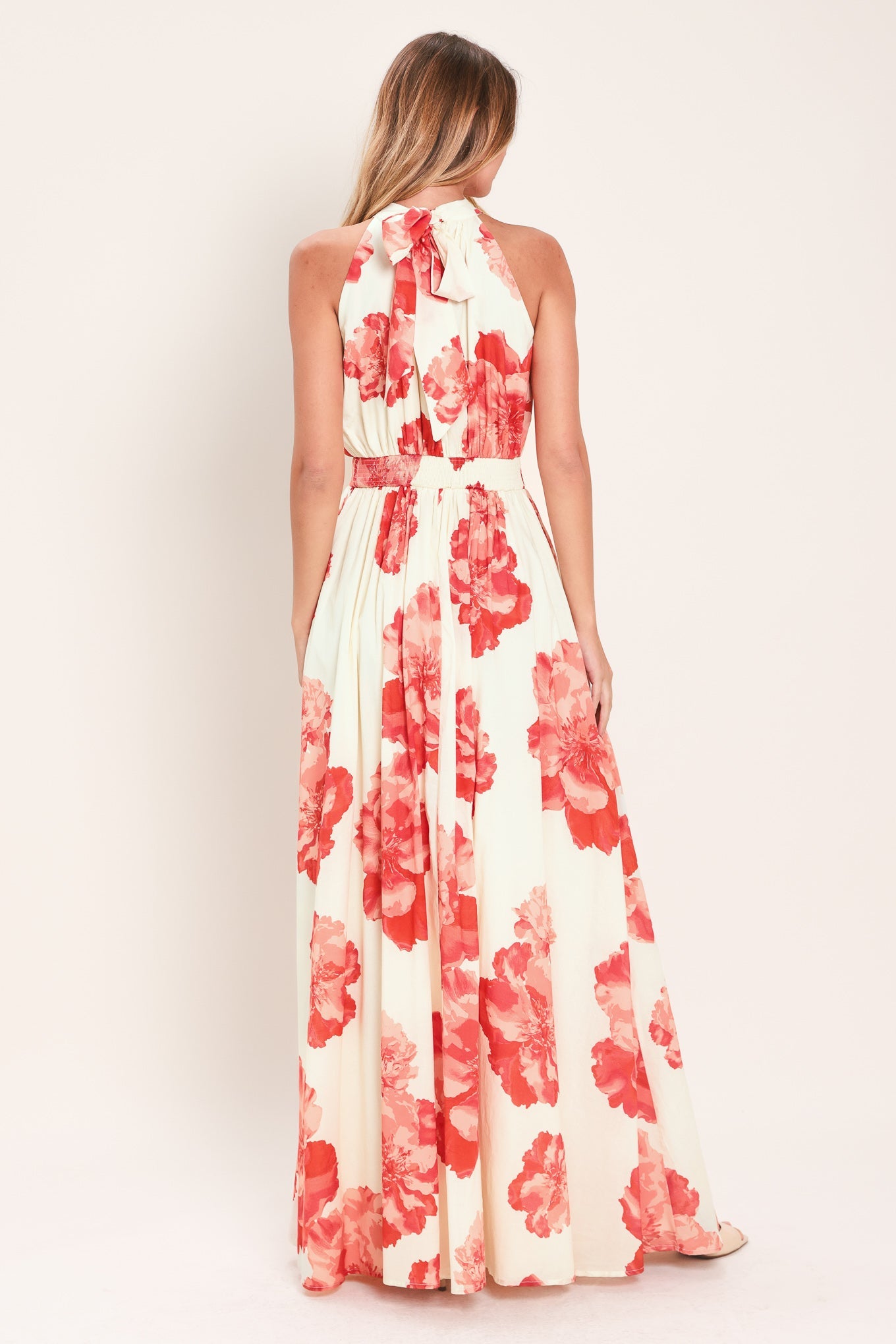 BLOOMING LOVE WOVEN MAXI DRESS - Flying Tomato - Flyclothing LLC