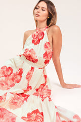BLOOMING LOVE WOVEN MAXI DRESS - Flying Tomato - Flyclothing LLC