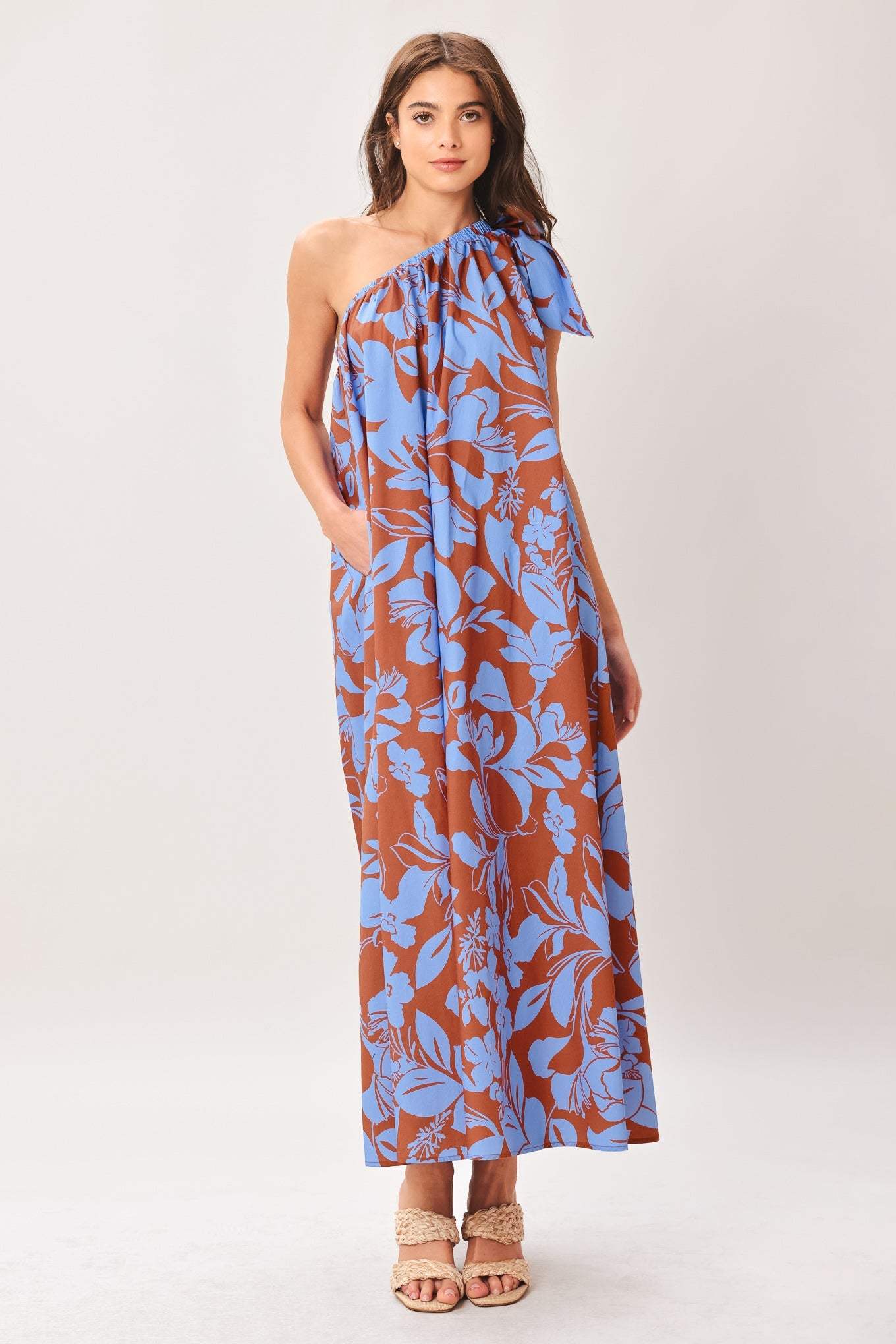 LAGOON FLOW WOVEN MIDI DRESS - Flying Tomato - Flyclothing LLC