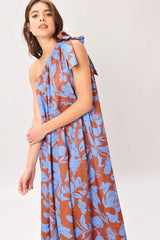 LAGOON FLOW WOVEN MIDI DRESS - Flying Tomato - Flyclothing LLC