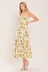 CITRUS COAST WOVEN MIDI DRESS - Flying Tomato - Flyclothing LLC