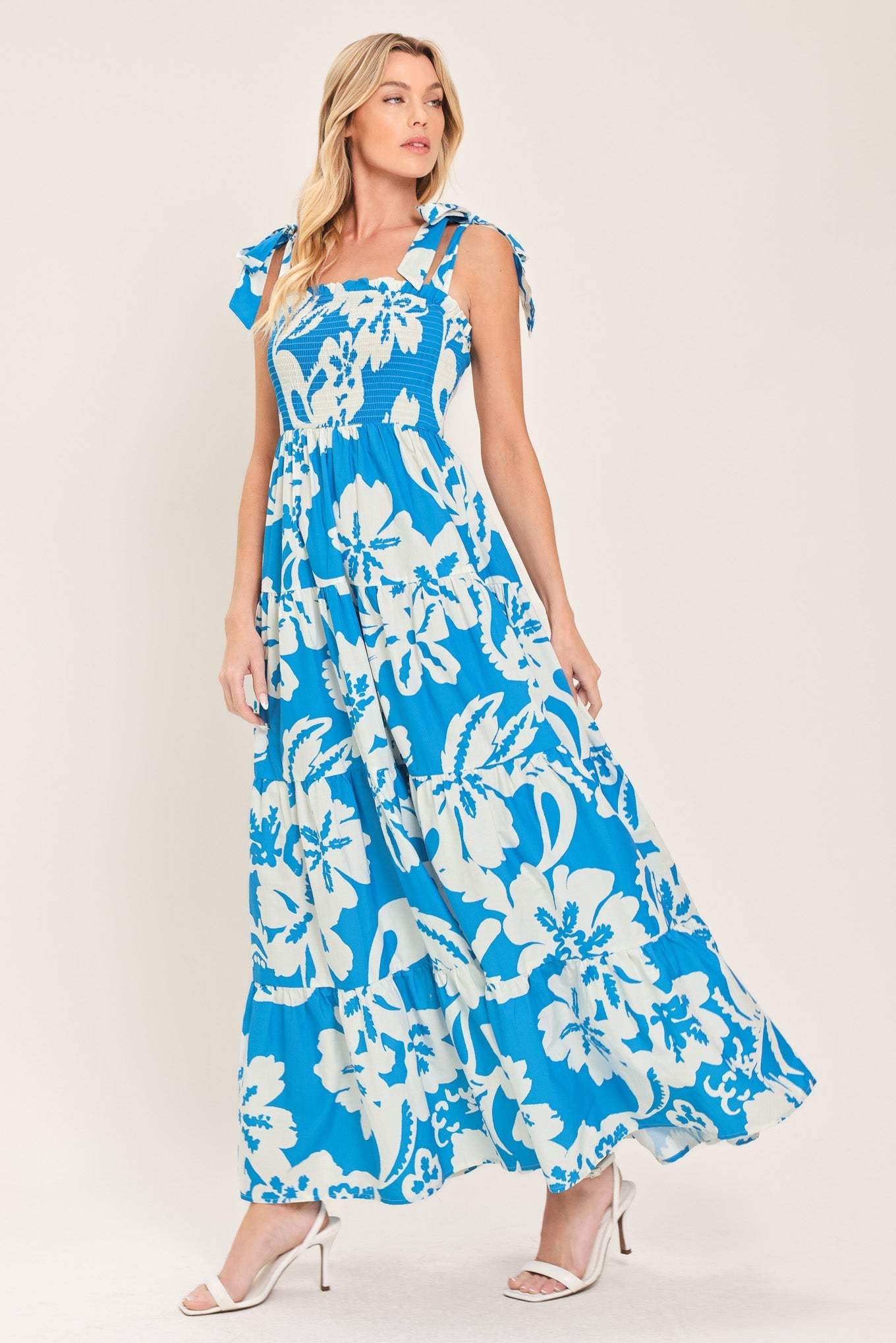 TROPICALLY YOURS WOVEN MAXI DRESS - Flying Tomato - Flyclothing LLC