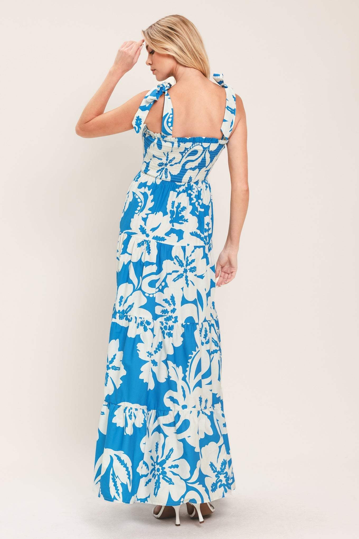 TROPICALLY YOURS WOVEN MAXI DRESS - Flying Tomato - Flyclothing LLC