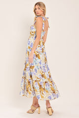 SOFTLY SUNKISSED WOVEN MIDI DRESS - Flying Tomato - Flyclothing LLC